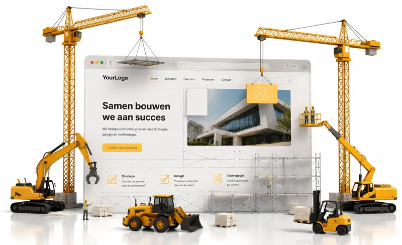 Website voor een eenmanszaak in de bouw